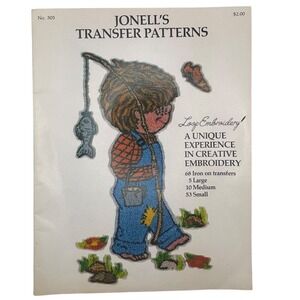 Jonells Transfer Patterns No 505 Vintage Loop Embroidery 68 Iron On Transfers